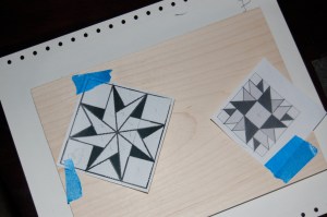 Transfer paper is a good thing.